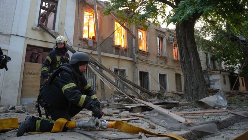 Odesa po ruskom útoku 17. júna 2025
