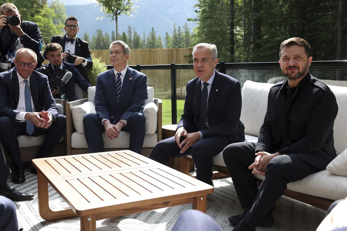 G7 Samit, Zelenskyj, Merz, Carney, Bessent