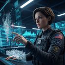 Robotická dôstojníčka - obrázok vytvorený...