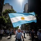 Argentínska vlajka - obrázok vytvorený umelou...