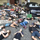 die-in, Extinction Rebellion Slovakia, Bratislava