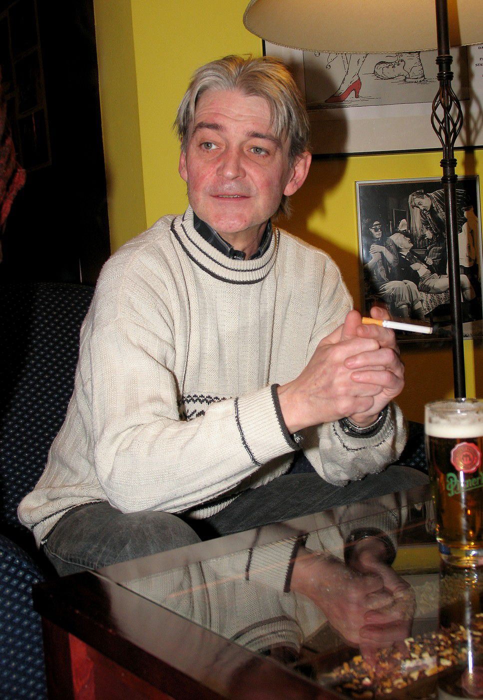Herec Vladimír Dlouhý na zábere z roku 2006 v...
