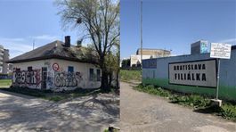 Pohľad na nevyužívaný pozemok bývalej stanice...