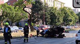 nehoda, trnavská cesta Bratislava