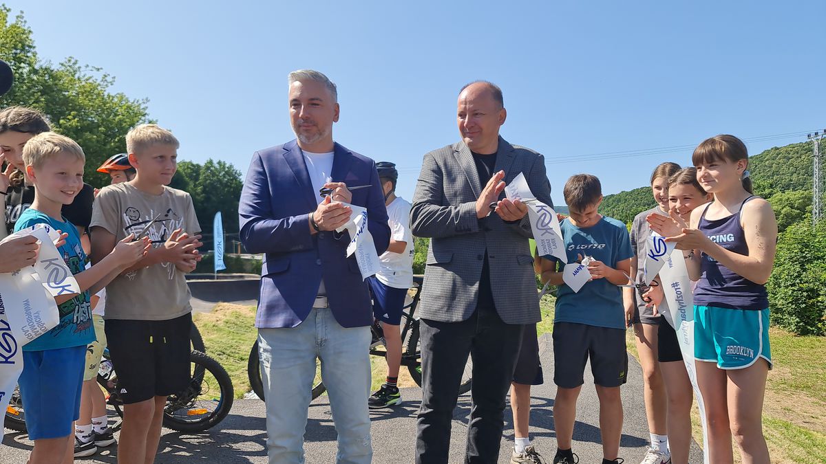 Rastislav Trnka a Michal Domik pri otvorení...