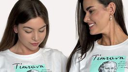 Tričká s podobizňou Timravy a jej citátom. 