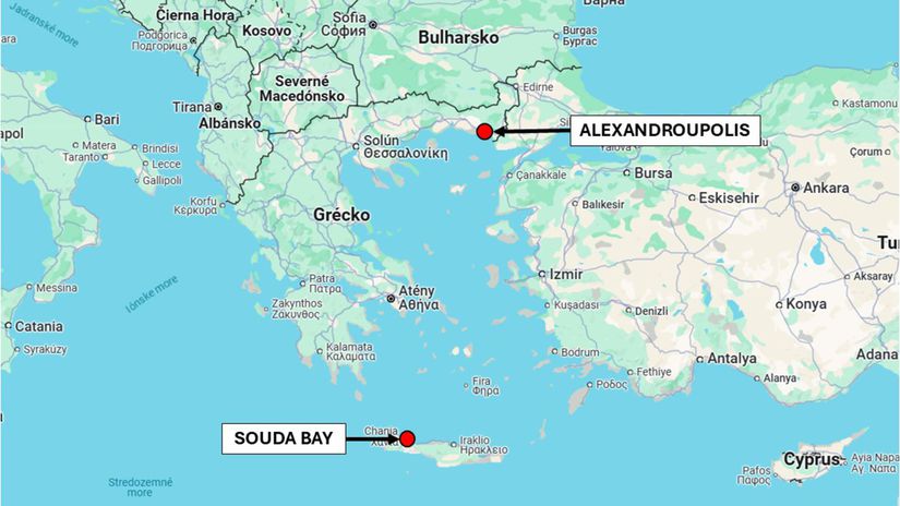 Alexandroupolis a Souda Bay, Grécko