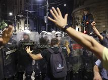 Srbsko, protest, Belehrad