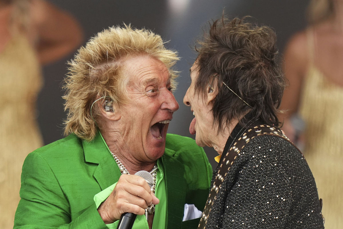 Rod Stewart (80) a gitasrista Ronnie Wood