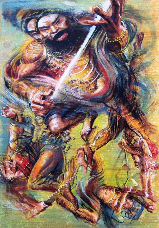 Ilustrácie z knihy Igora Piačku Príbehy dračích...
