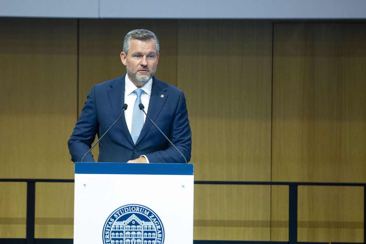Prezident Peter Pellegrini hovorí počas...