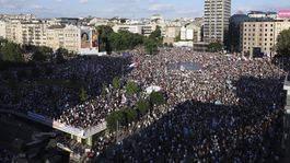 Demonštranti protestujú počas veľkého...