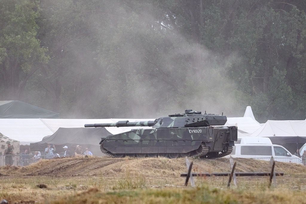 Dynamická ukážka CV90120 na Tankových dňoch...