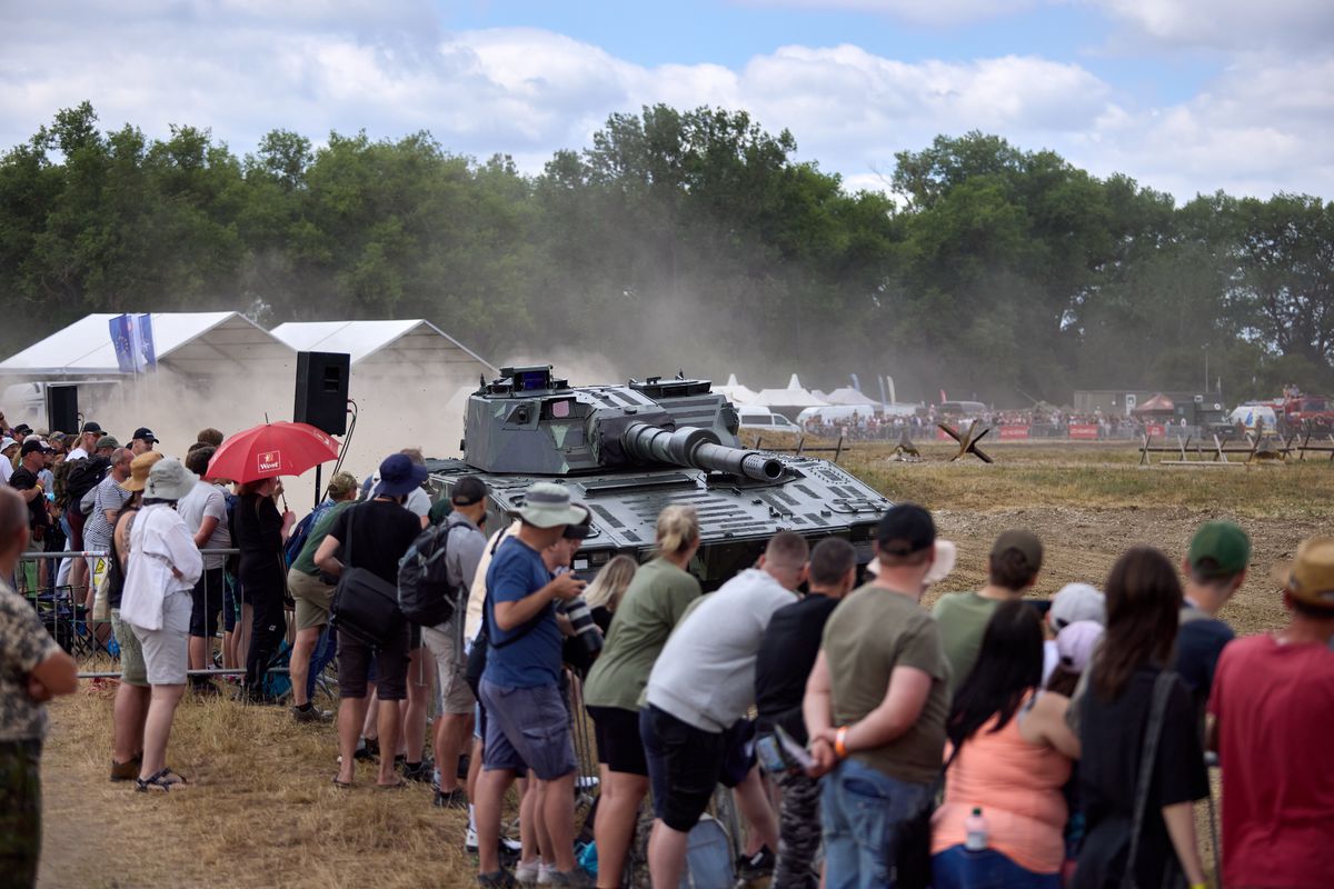 Dynamická ukážka CV90120 na Tankových dňoch...