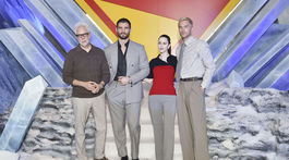 James Gunn a herci David Corenswet, Rachel Brosnahan a Nicholas Hoult