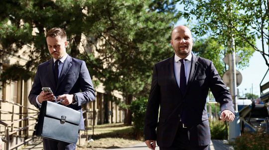 Exministra obrany Jaroslava Naďa (Demokrati)...