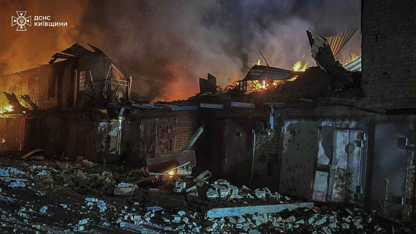 Kyjev po ruskom útoku 4. júla 2025. (Ukrainian...