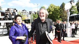Nechýbal ani herec Bolek Polívka a jeho manželka Marcela. 
