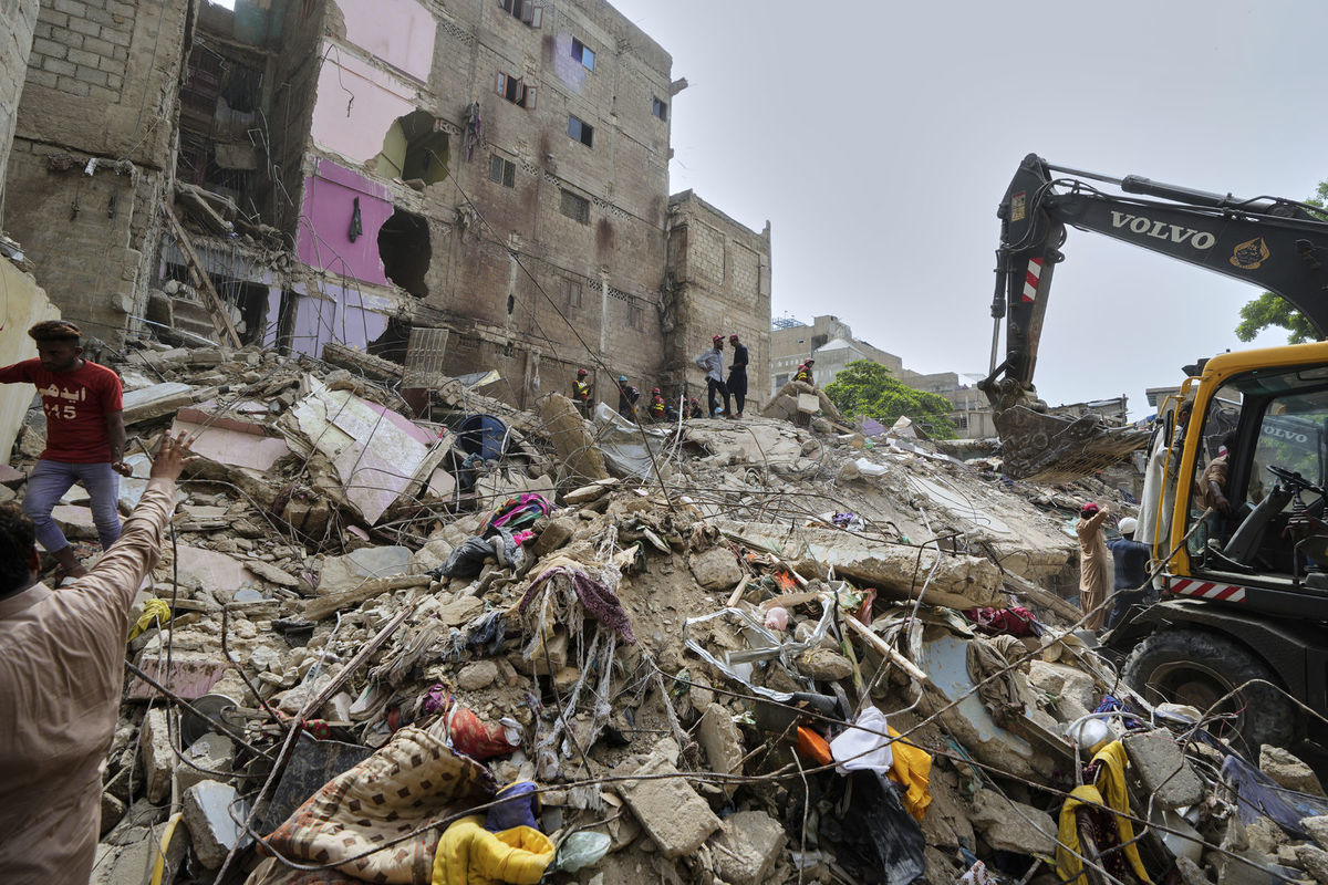 Pakistan Karáčí ruiny