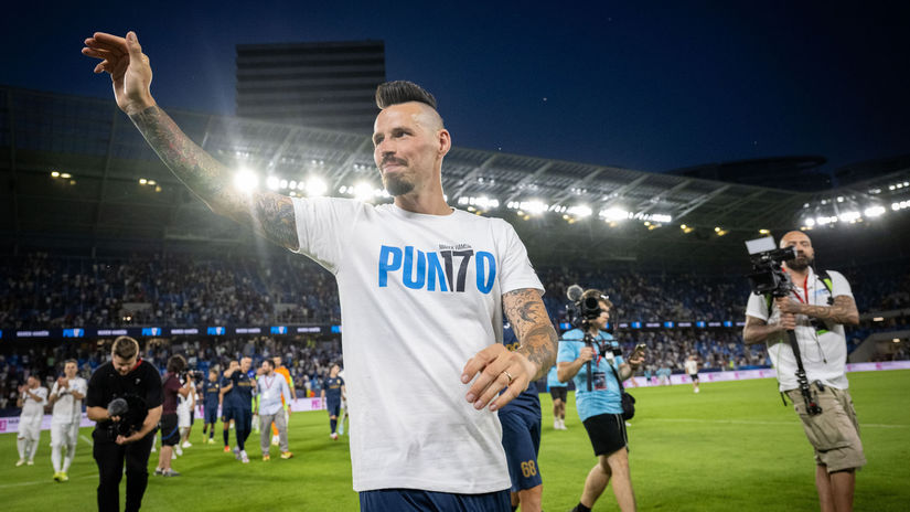 SR Bratislava Hamšík zápas rozlúčka futbal BAX