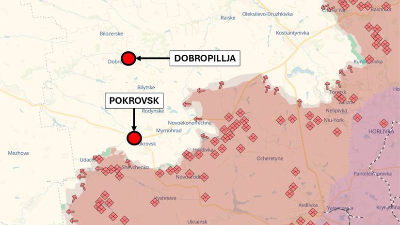 Pokrovsk, situácia k 4. 7. 2025
