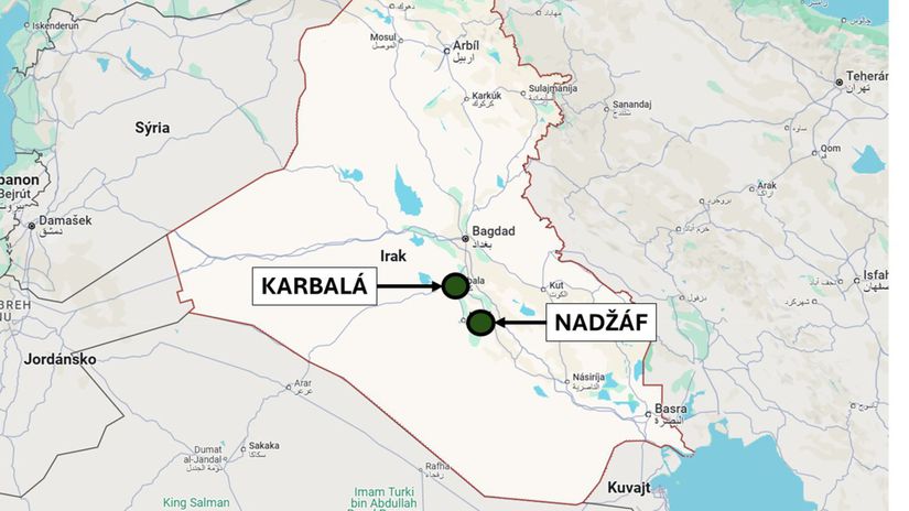 Irak, Karbalá a Nadžáf