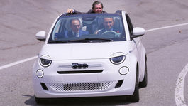 Olivier Francois FIATCEOand Global CMOof Stellantis-Alberto Cirio Presidentofthe Piedmont Region-Stefano Lo Russo Mayorof Turinontheinternalracetrackof Mirafiori