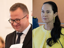 Štátny tajomník MIRRI Radomír Šalitroš a štátni tajomníci ministerstva vnútra Lucia Kurilovská a Michal Kaliňák.