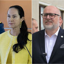 Štátny tajomník MIRRI Radomír Šalitroš a štátni tajomníci ministerstva vnútra Lucia Kurilovská a Michal Kaliňák.