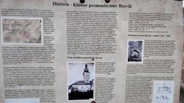 informačná tabuľa, kláštor, Bzovík