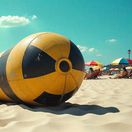 jadrová bomba, pláž, dovolenka