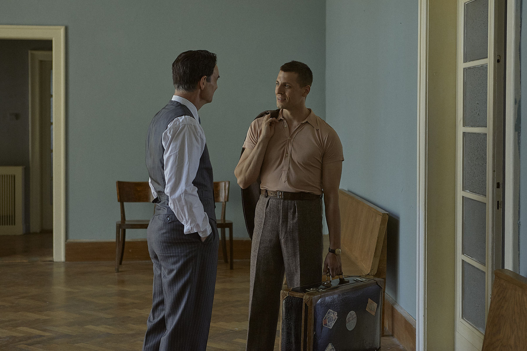 Juraj Loj s Ivanom Trojanom vo filme Agnieszky...