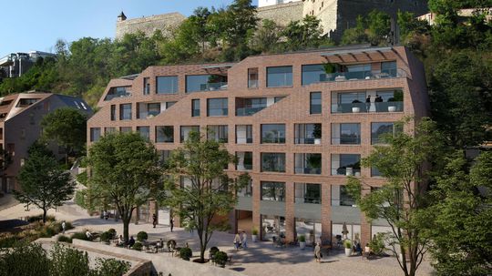 Vydrica vyplnila podhradie smerom k...