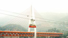 Čongčching, Chongqing, Čína, lanovka