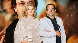 Herečka Agáta Spišáková na premiére filmu Duchoň. 
