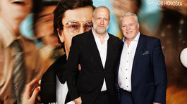 Režisér Peter Bebjak (vľavo) a operný spevák Miroslav Dvorský.