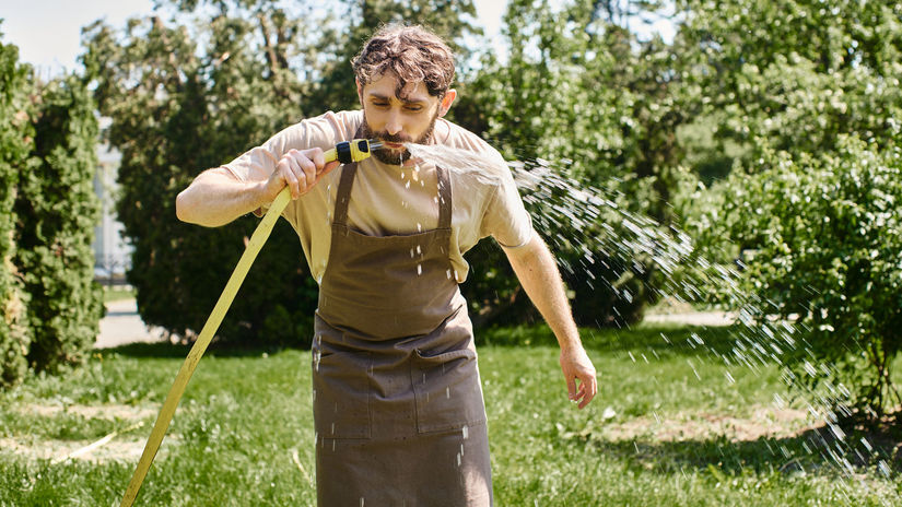 voda, studňa, záhrada