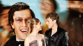 Zaľúbený párik - herečka Anna Gajdziková a herec Vladislav Plevčík.