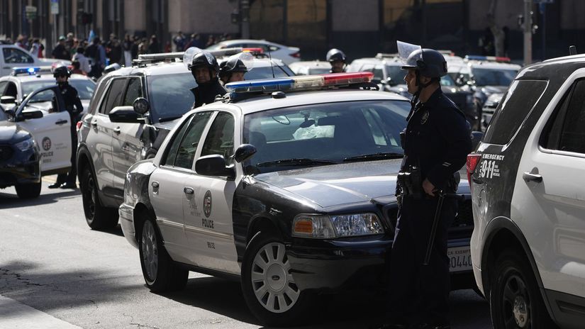 Los Angeles Police Riot police