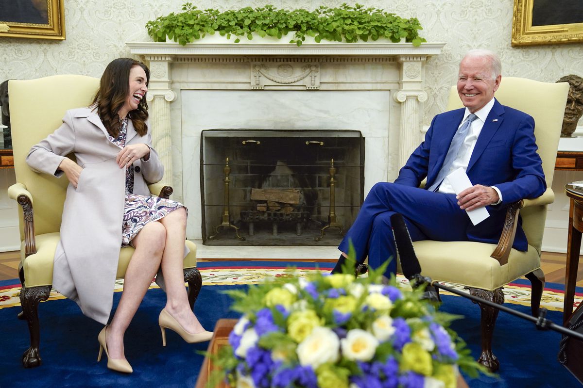 Jacinda Ardernová, Joe Biden