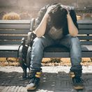 strach, lavička, nešťastie, obavy, depresia, smútok