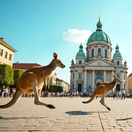 Viedeň, klokany, kengury, Rakúsko