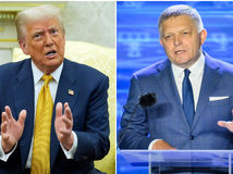 Prezident USA, Donald Trump, slovenský premiér, Robert Fico