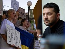 Zelenskyj, protest, Ukrajina, korupcia, protikorupčné úrady