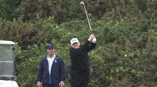 Na snímke americký prezident Donald Trump...