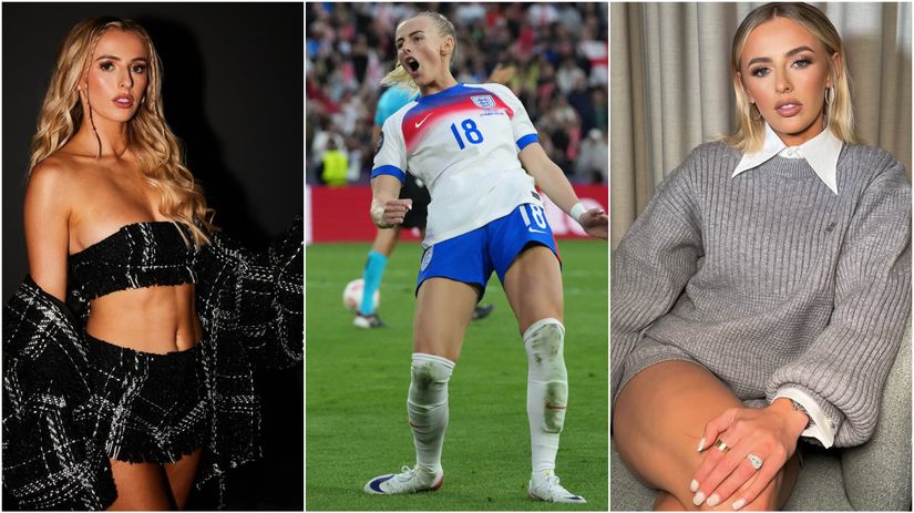 Anglické futbalové reprezentantky včera večer...