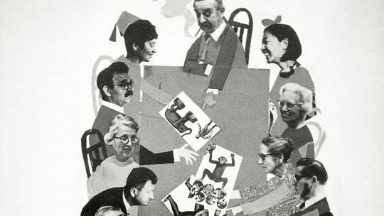 Takto v roku 1967 stvárnil členov poroty Adolf...