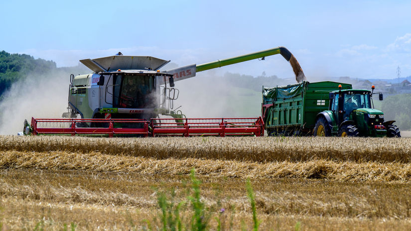 Dulova Ves žatva pšenica pôdohospodárstvo