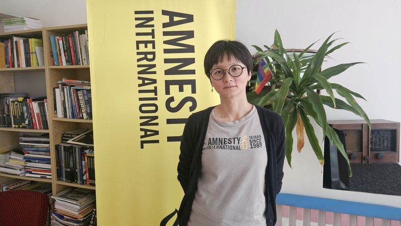 Šéfka Amnesty International Taiwan E-Ling Chiu.