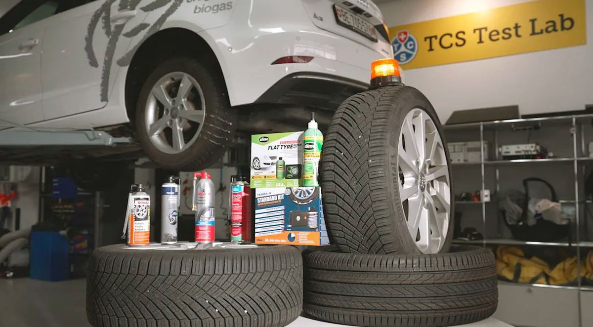 Pri súpravách na opravu defektu treba...